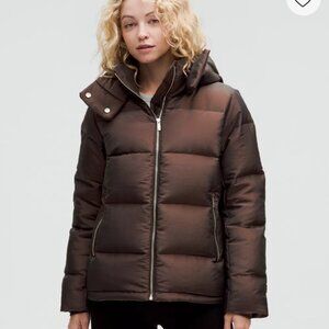 Lululemon Wunder Puff Jacket Iridescent Heathered Espresso